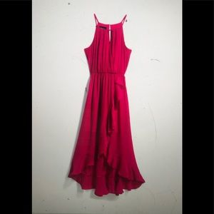 Fortune and Ivy Keta Keyhole Ruffle Maxi Dress